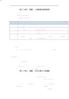 【人教版】第十二单元 化学与生活（人教版）（测试版）.pdf 封面