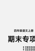 四（上）语文【期末各类重点专项训练】(1) 封面