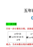 五(上）数学第五单元解方程易错题 封面